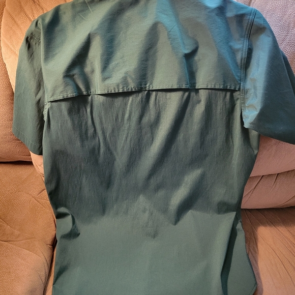 RED HEAD BRAND CO. MEN'S SHORT SLEEVE BUTTON DOWN SHIRT SIZE L GREEN - Picture 5 of 5